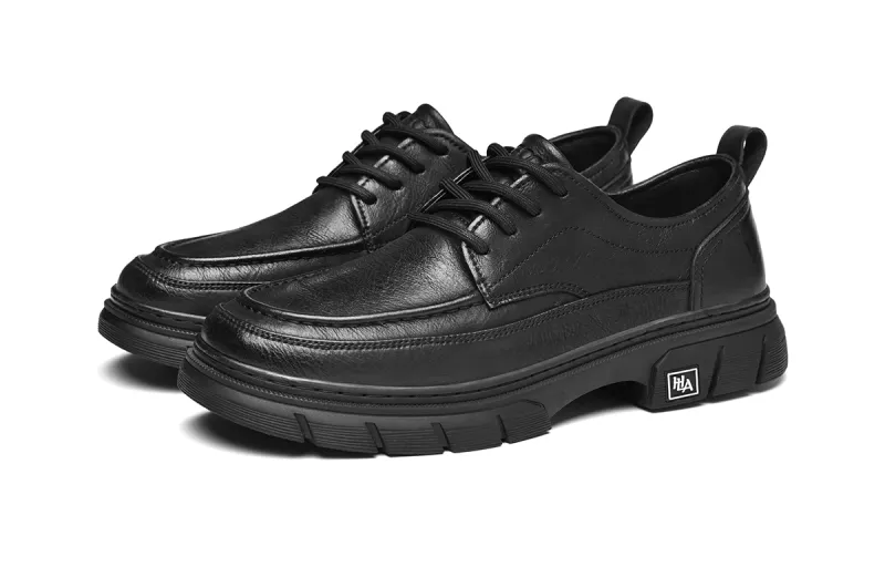 HLA Classic Wear-Resistant Versatile Low-Top Work Boots Men's Casual Shoes Leather Shoes Men's-1