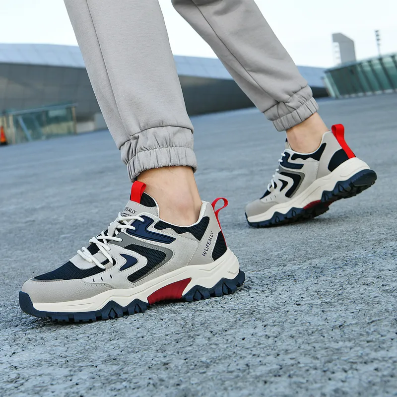 HLA Wear-Resistant Height Increasing Low-Top Casual Shoes Men's-6