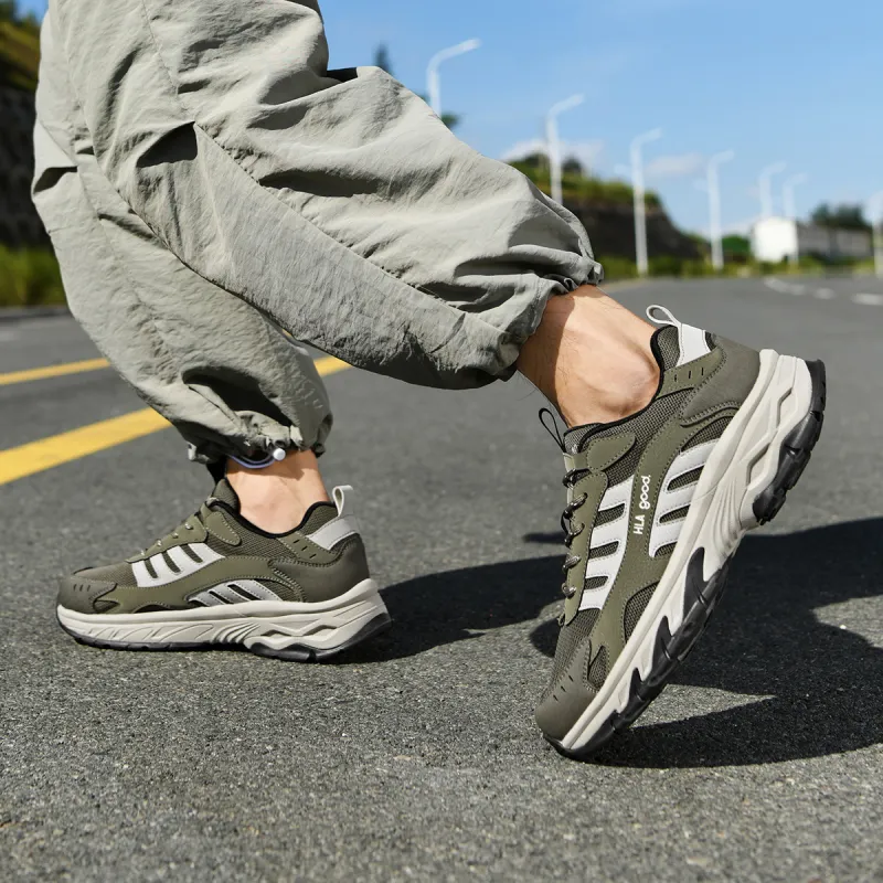 HLA Breathable Platform Height Increasing Athletic Shoes Casual Shoes Men-12