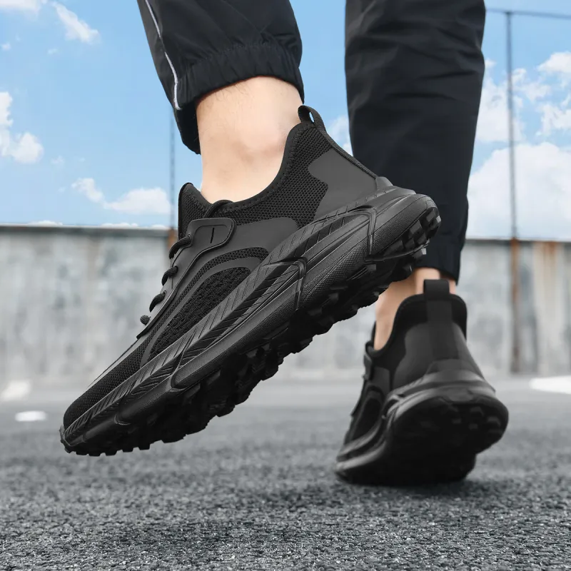 HLA Fashion Breathable Mesh Flyknit Casual Shoes Wear-Resistant Height Increasing Athletic Shoes Men's-6