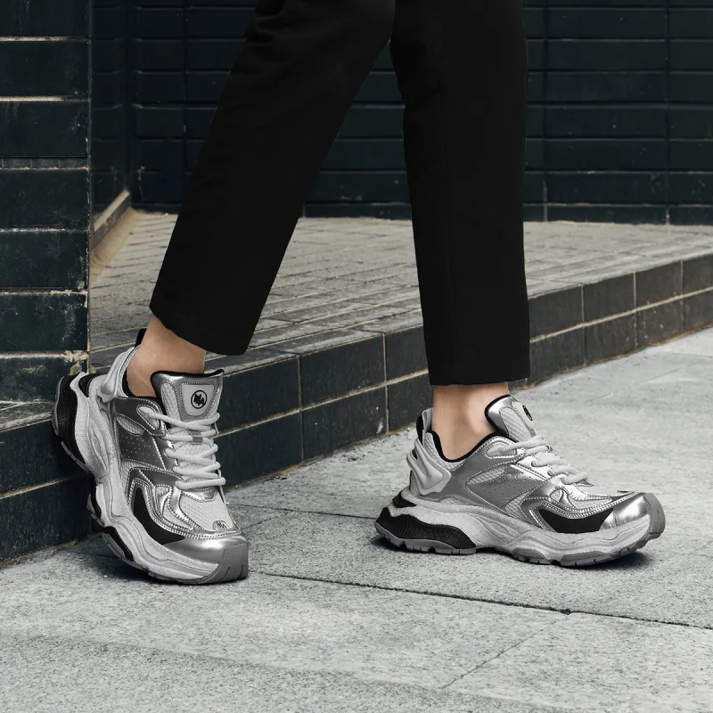 HLA Trendy Height Increasing Breathable Mesh Athletic Shoes Casual Shoes Platform Wear-Resistant Men's-13