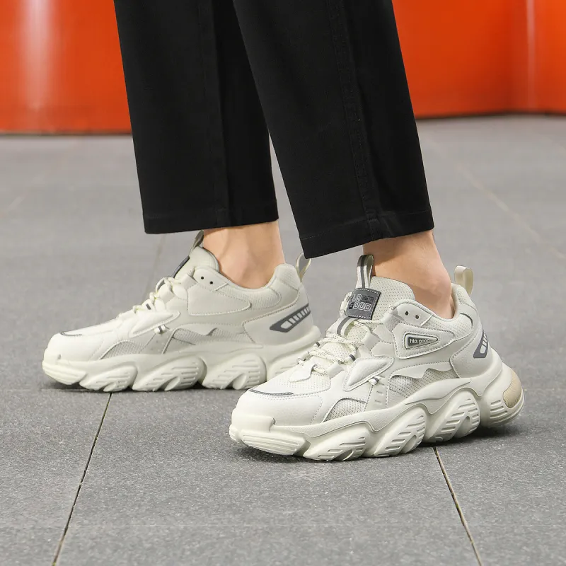 HLA Trendy Breathable Height Increasing Versatile Casual Shoes Platform Men's Athletic Shoes Men's-13