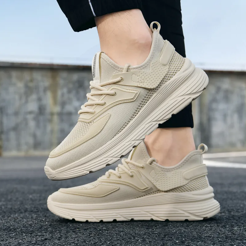 HLA Outdoor Breathable Mesh Height Increasing Casual Shoes Wear-Resistant Running Shoes Men's-13