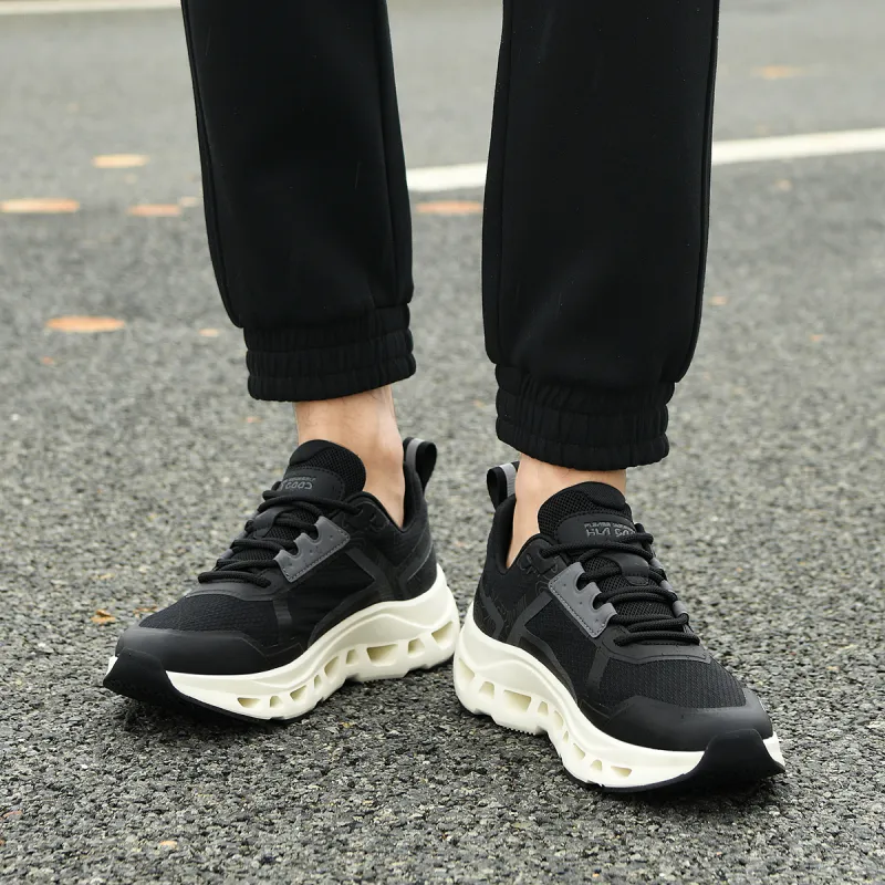 HLA Trendy Height Increasing Breathable Mesh Athletic Shoes Wear-Resistant Platform Casual Shoes Chunky Sneakers Men's-5