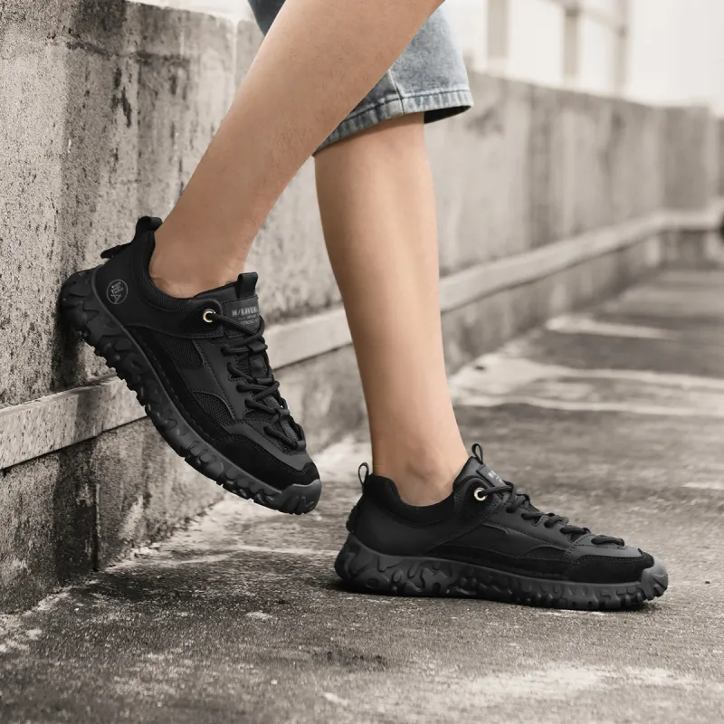 HLA Men's Shoes Vintage Trendy Breathable Athletic Shoes Running Wear-Resistant Height Increasing Casual Shoes-5