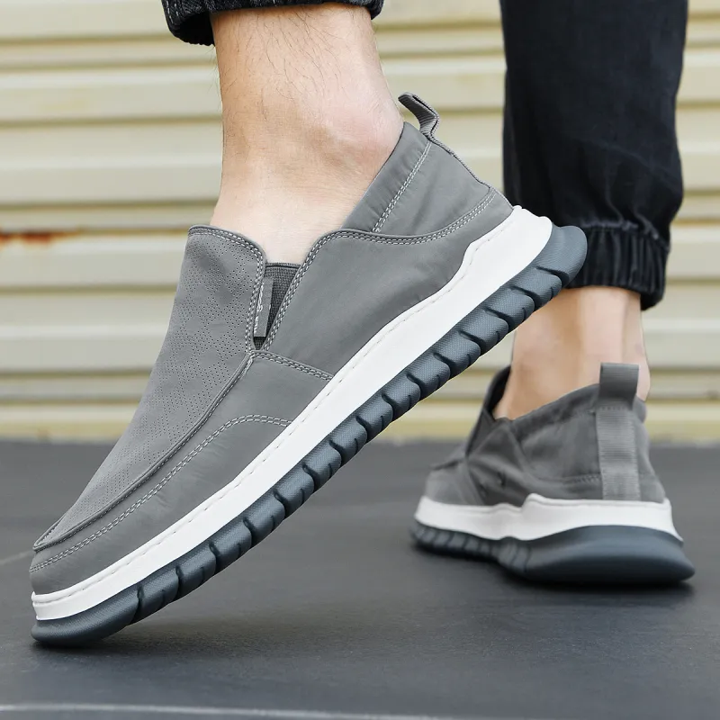 HLA Breathable Versatile Wear-Resistant Balmuda Comfortable Lightweight Slip-on Casual Shoes Men's-13