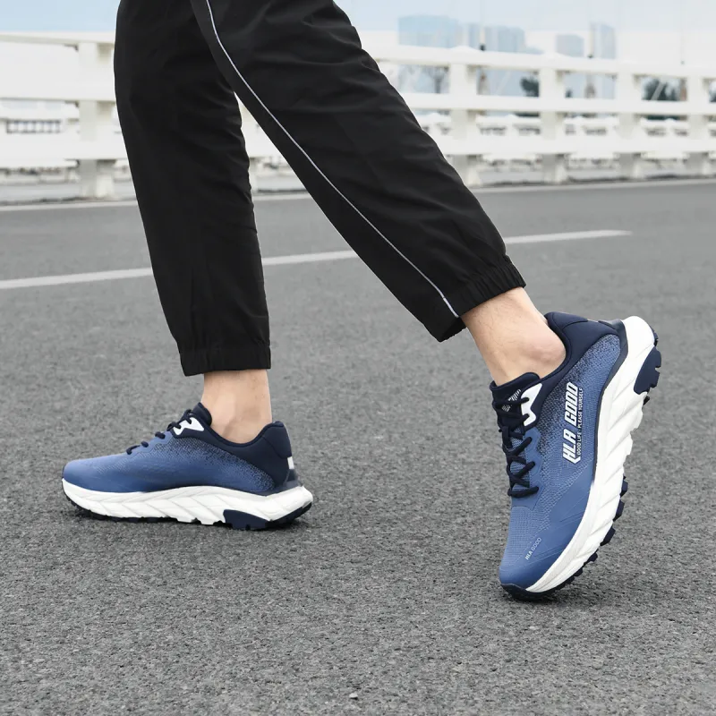 HLA Trendy Breathable Mesh Flyknit Lifestyle Casual Shoes With Height Increase Comfortable Athletic Shoes Men's-13