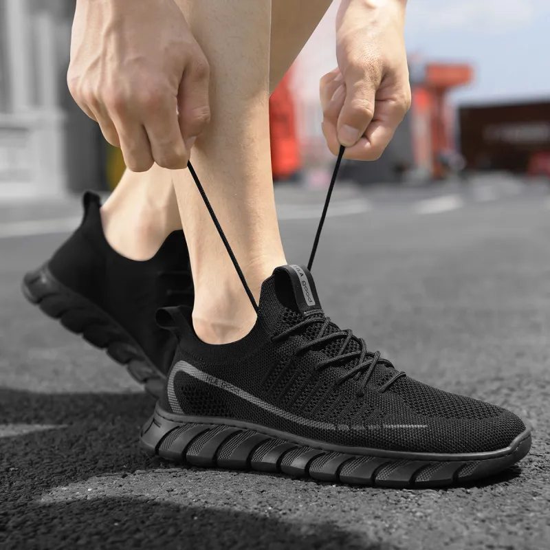 HLA Classic Breathable Height Increasing Wear-Resistant Flyknit Sports Comfortable Casual Shoes Men's-6