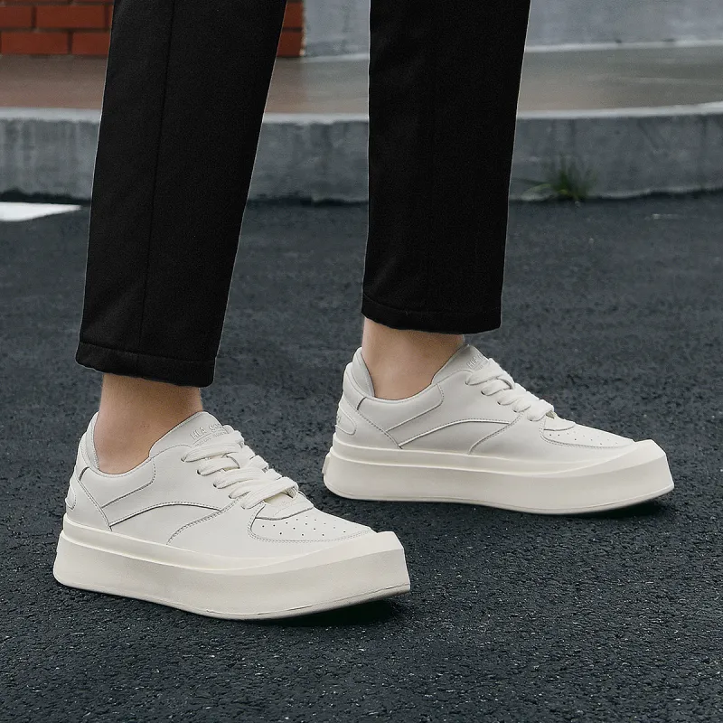 HLA Breathable Closed-Toe White Sneakers Casual Shoes Sports Skateboard Shoes For Men Men's-5