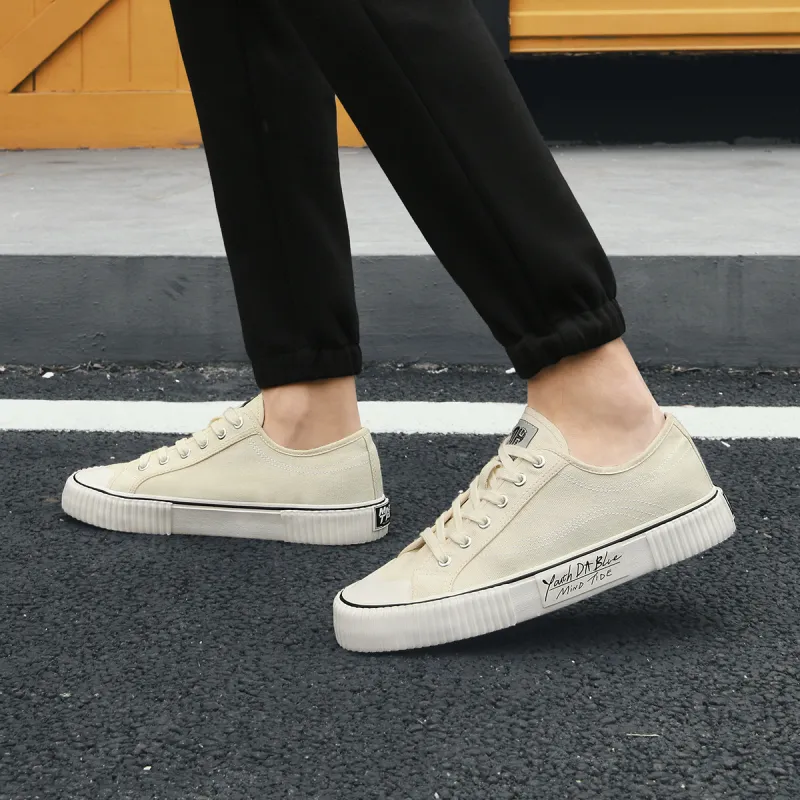 HLA Men's Shoes Trendy Versatile Breathable Casual Balmuda Classic Wear-Resistant Canvas Shoes-14