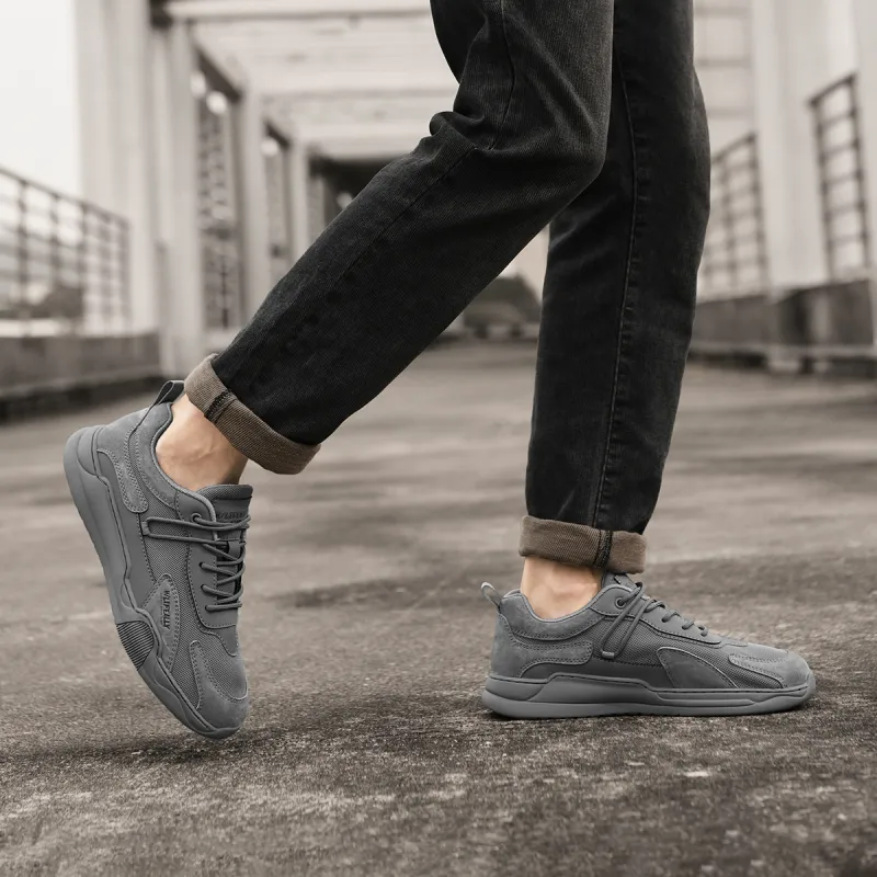 HLA Men's Shoes New Arrival Vintage Breathable Mesh Casual Shoes Men's Platform Versatile Athletic Shoes-6