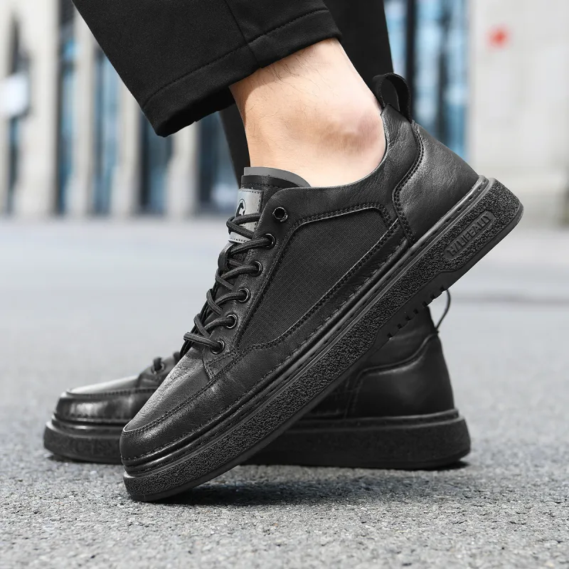 HLA Fashionable Comfortable Lace-Free Casual Shoes Classic And Versatile Low-Top Skateboard Shoes Men's-6
