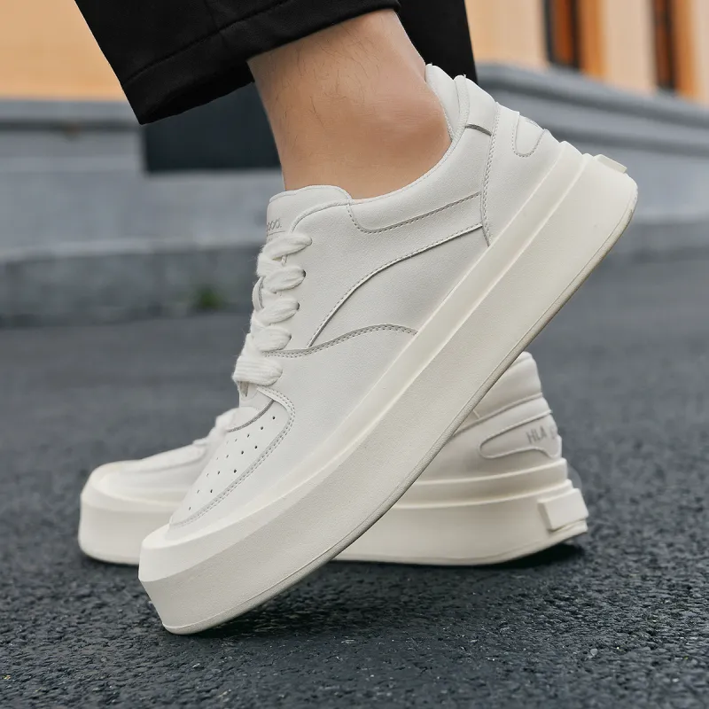 HLA Breathable Closed-Toe White Sneakers Casual Shoes Sports Skateboard Shoes For Men Men's-6