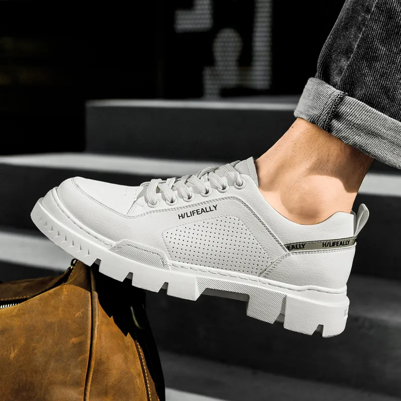 HLA Classic Comfortable Wear-Resistant Casual Low-Top Work Boots Breathable Versatile Men's-6