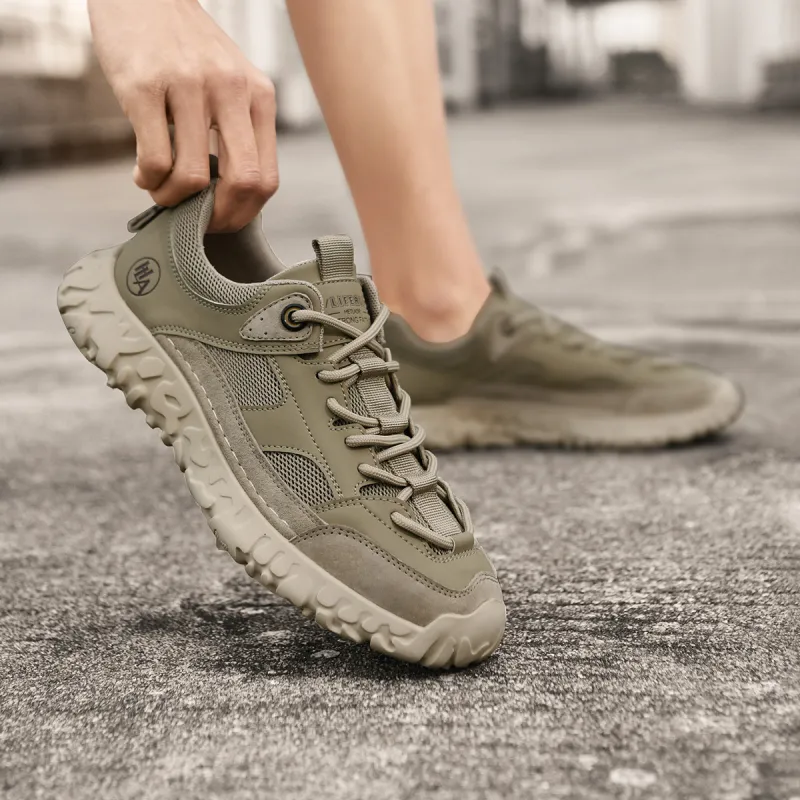 HLA Men's Shoes Vintage Trendy Breathable Athletic Shoes Running Wear-Resistant Height Increasing Casual Shoes-16