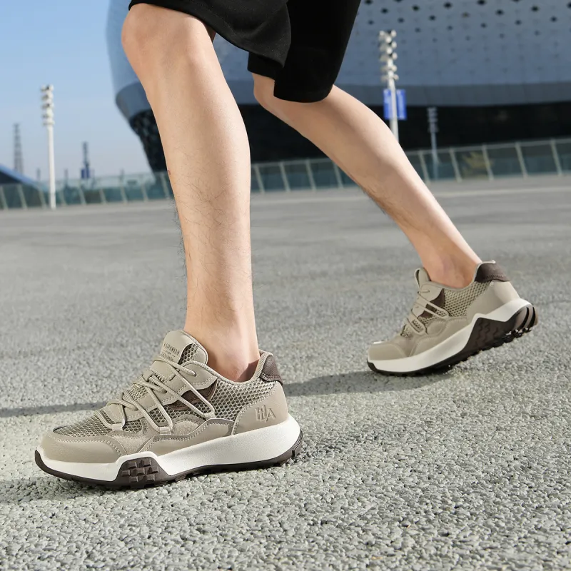 HLA Trendy Height Increasing Wear-Resistant Athletic Shoes Breathable Mesh Running Casual Shoes Men's-12