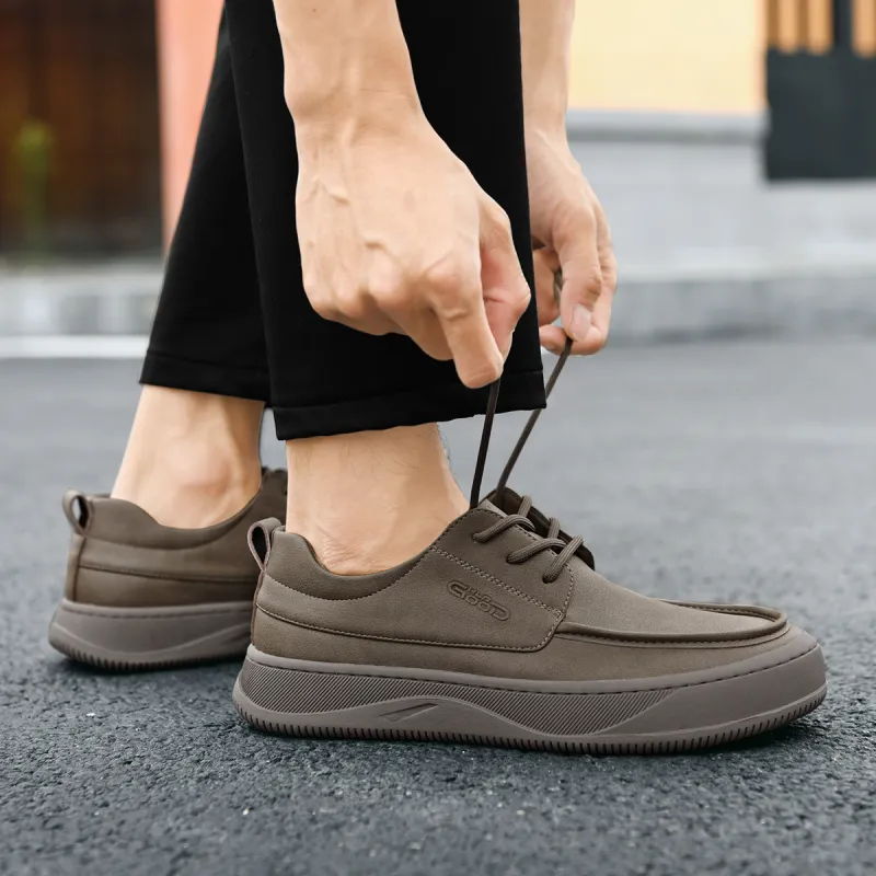 HLA Work Boots Men Low Top Khaki/Earth Yellow-5