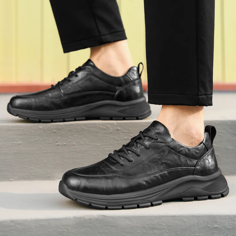 HLA Fashionable Versatile Height Increasing Wear Resistant Casual Shoes With Breathable Comfort Men's-6