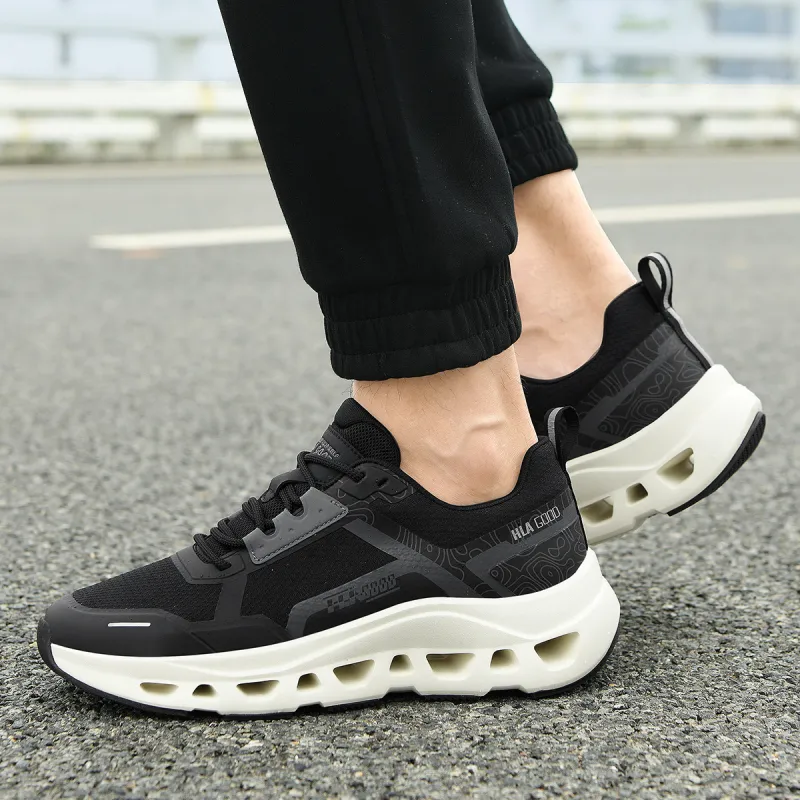 HLA Trendy Height Increasing Breathable Mesh Athletic Shoes Wear-Resistant Platform Casual Shoes Chunky Sneakers Men's-6