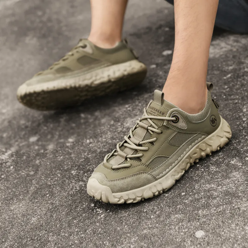 HLA Men's Shoes Vintage Trendy Breathable Athletic Shoes Running Wear-Resistant Height Increasing Casual Shoes-15