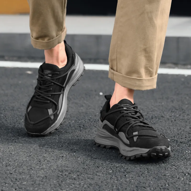 HLA Trendy Versatile Breathable Mesh Casual Shoes With Height Increase Wear-Resistant Athletic Shoes Men's-5