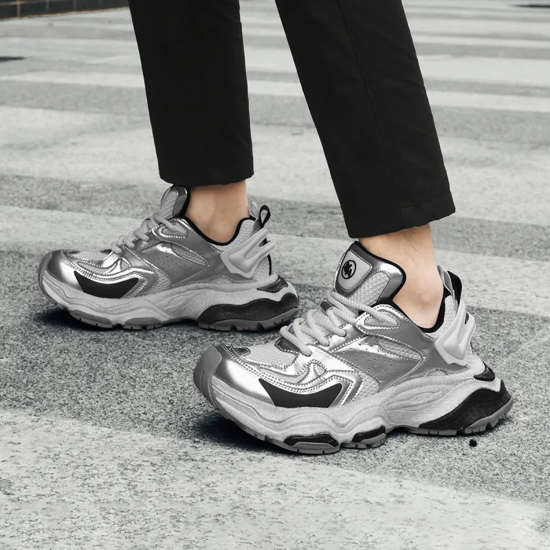 HLA Trendy Height Increasing Breathable Mesh Athletic Shoes Casual Shoes Platform Wear-Resistant Men's-15