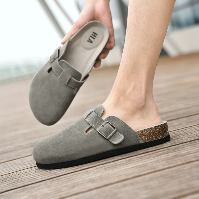 HLA Odor Resistant Abrasion Resistant Slip Resistant Wrap toe Slippers Men's-5