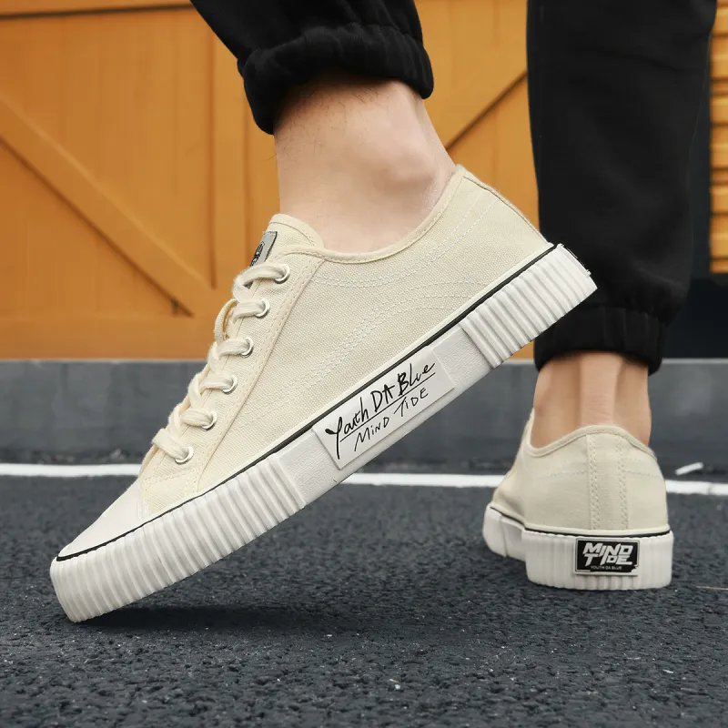HLA Men's Shoes Trendy Versatile Breathable Casual Balmuda Classic Wear-Resistant Canvas Shoes-13