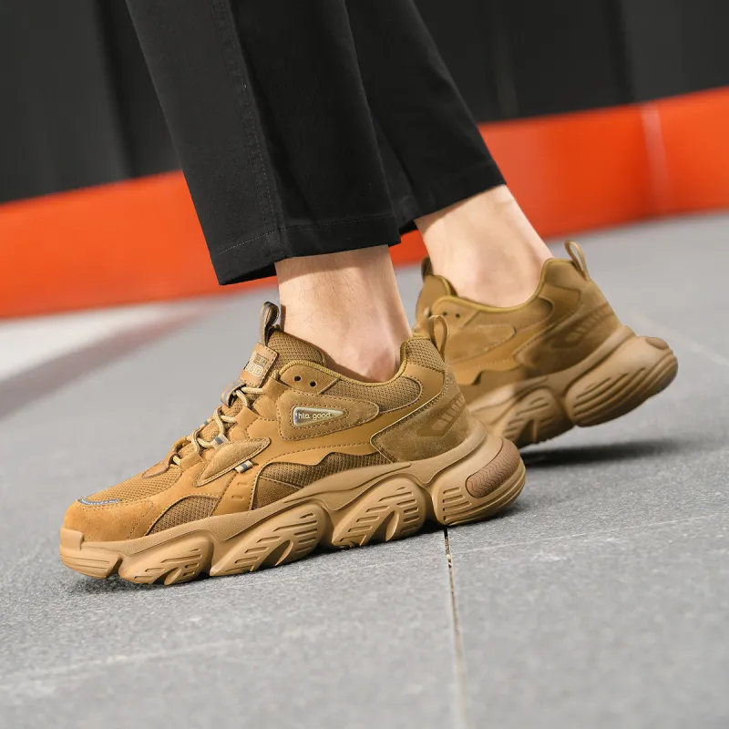 HLA Trendy Breathable Height Increasing Versatile Casual Shoes Platform Men's Athletic Shoes Men's-6