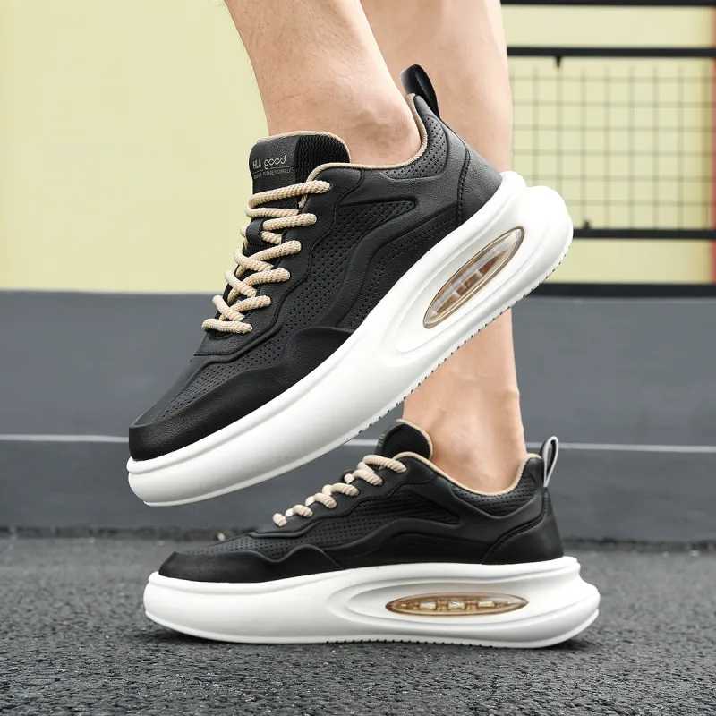 HLA Height-Increasing Breathable Fashion Casual Shoes Wear-Resistant Platform Athletic Shoes Men's-6