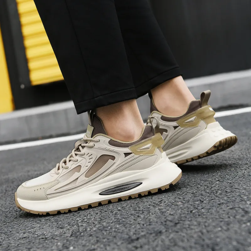 HLA Outdoor Fashion Breathable Mesh Athletic Shoes Height Increasing Wear-Resistant Casual Shoes Men's-15