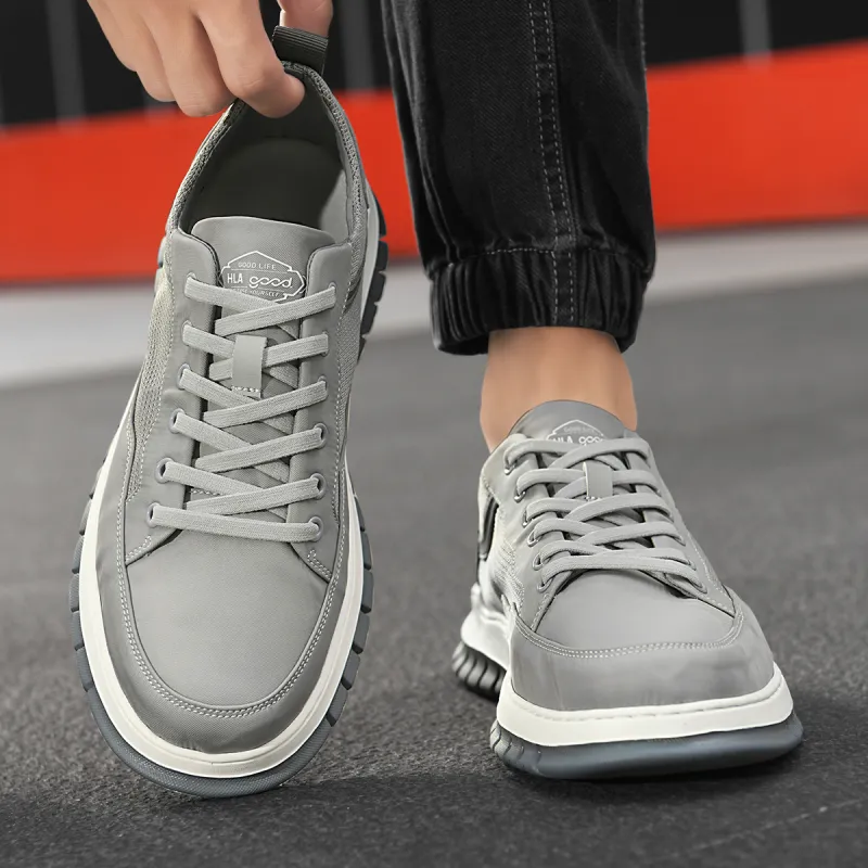HLA Classic Comfortable Breathable Mesh Casual Shoes For Men Wear-Resistant Balmuda Shoes Men's-13
