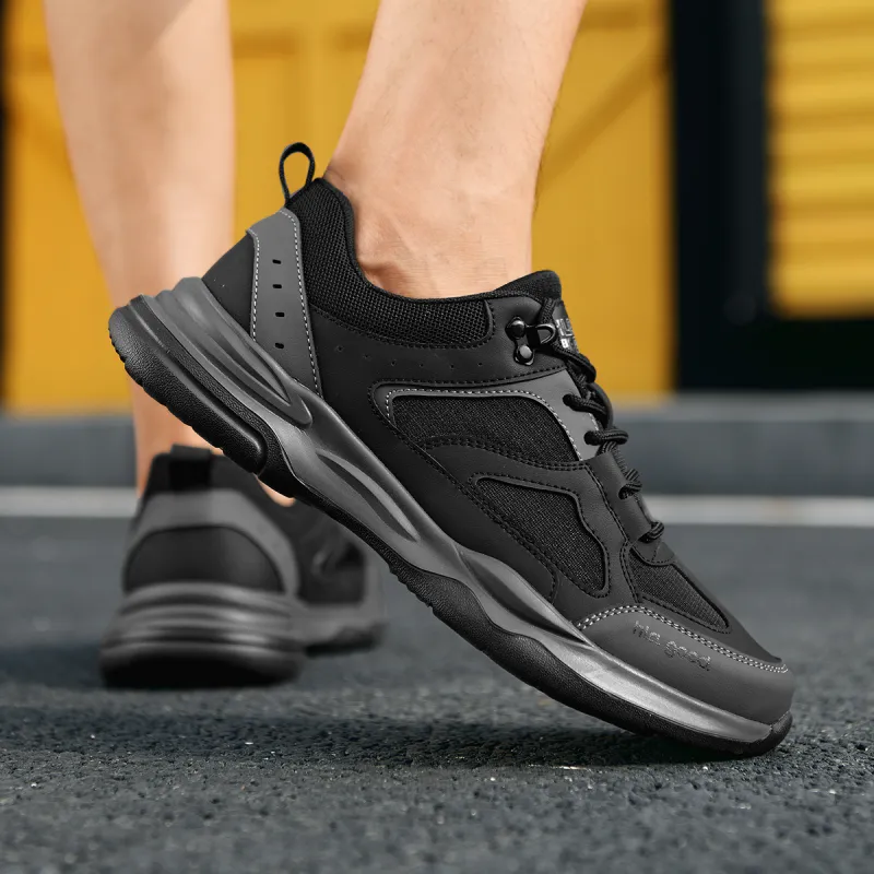 HLA Trendy Patchwork Breathable Athletic Shoes With Height Increase Wear-Resistant Versatile Casual Shoes Men's-5