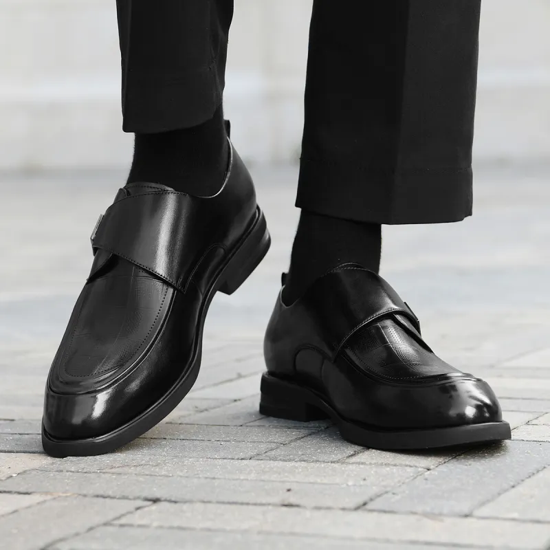 HLA Casual Business Formal Leather Shoes Genuine Leather Wedding Groom Derby Shoes Men's-6