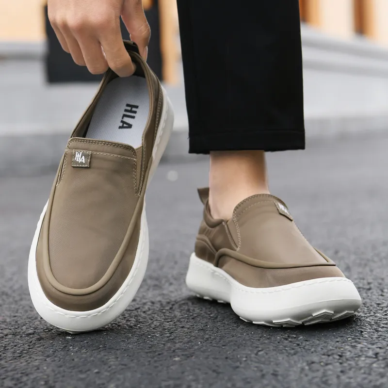 HLA Fashion Breathable Slip-on Men's Platform Slip-on Casual Shoes Men's-13