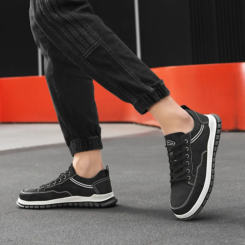HLA Classic Comfortable Breathable Mesh Casual Shoes For Men Wear-Resistant Balmuda Shoes Men's-5