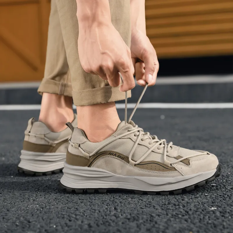 HLA Trendy Versatile Breathable Mesh Casual Shoes With Height Increase Wear-Resistant Athletic Shoes Men's-13