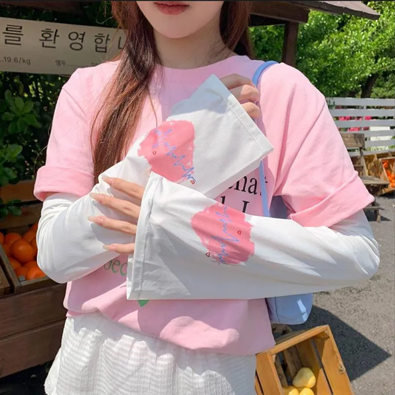 BAIJUAN Polyester Sun Protection Sleeves Women's-5