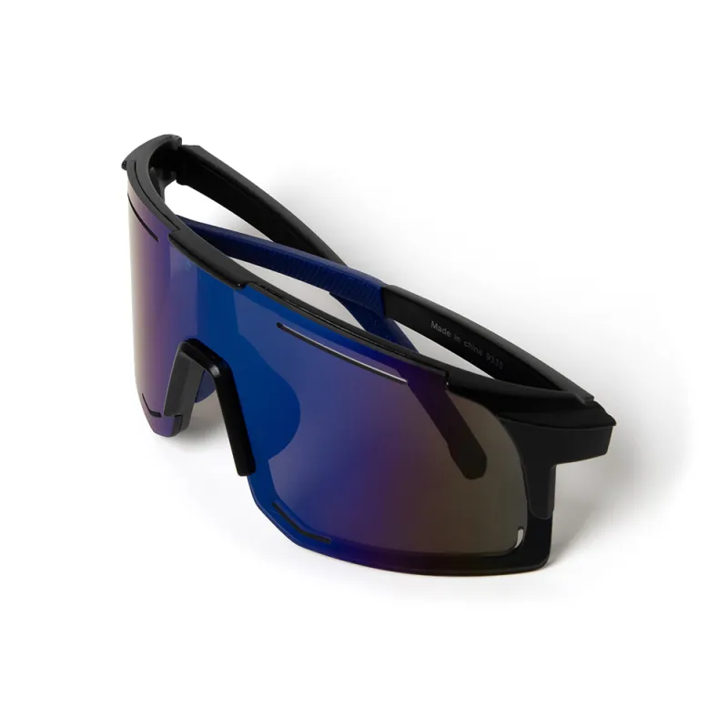 BAIJUAN PC, Nylon Irregular Shape Sunglasses Unisex Black, White-2