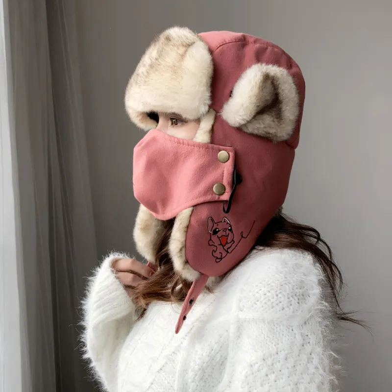 BAIJUAN Polyester Trapper Hats Unisex-5