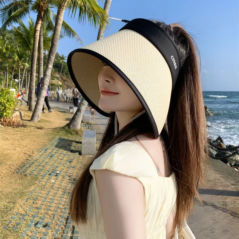 BAIJUAN Straw Woven Polyester Sun Protection Hats Unisex-3
