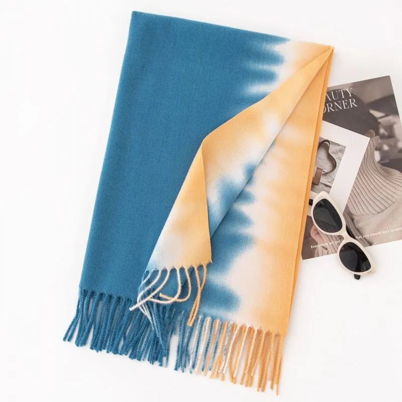BAIJUAN Polyester Knit Scarves Unisex-1