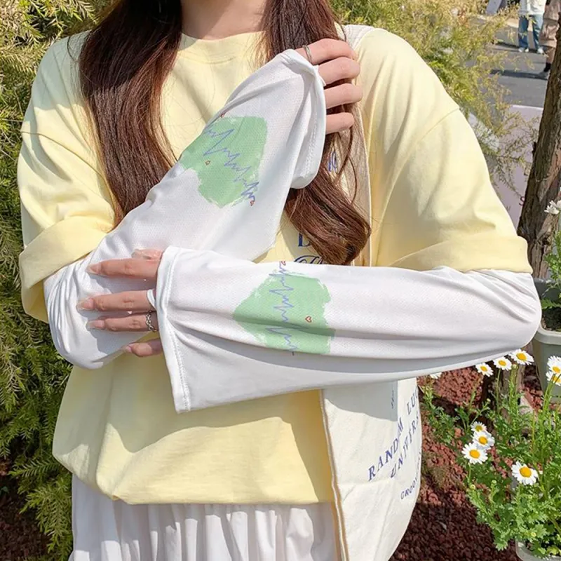 BAIJUAN Polyester Sun Protection Sleeves Women's-3