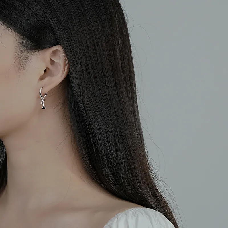 BAIJUAN S925 Silver Earrings Women's-1