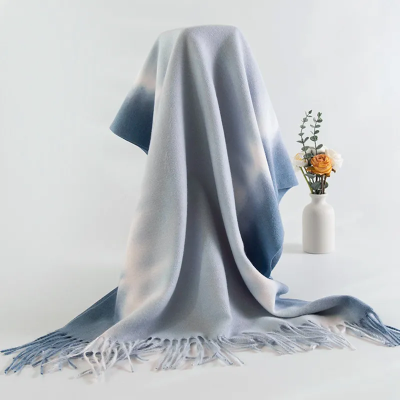 BAIJUAN Knit Scarves Unisex-7