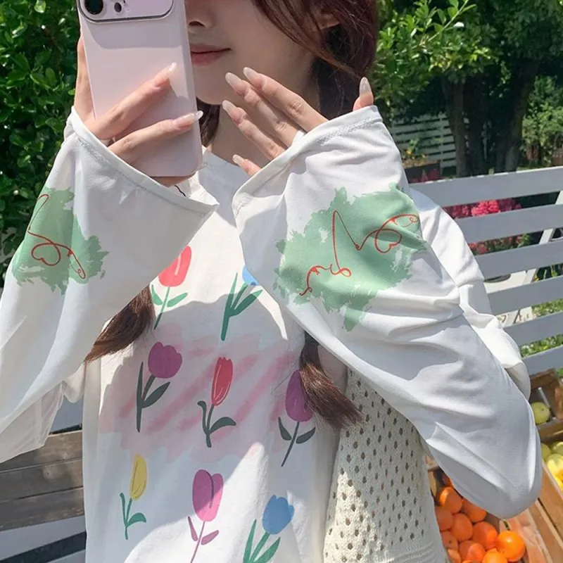 BAIJUAN Polyester Sun Protection Sleeves Women's-9