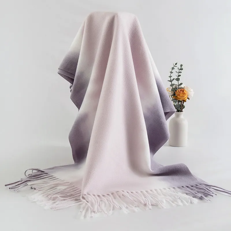 BAIJUAN Knit Scarves Unisex-9
