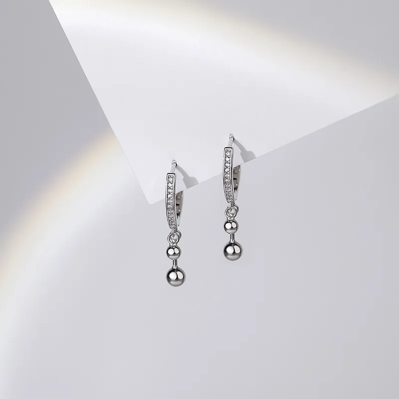 BAIJUAN S925 Silver Earrings Women's-2
