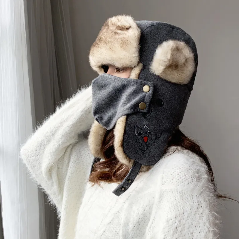 BAIJUAN Polyester Trapper Hats Unisex-7