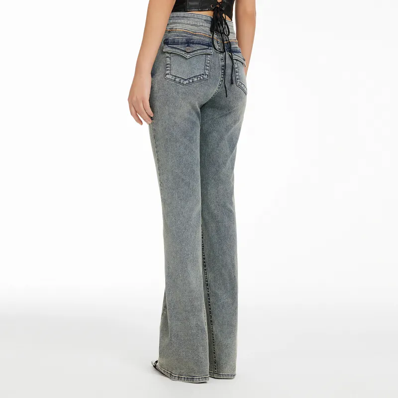 LINCchic Jeans Women's Vintage Blue-3